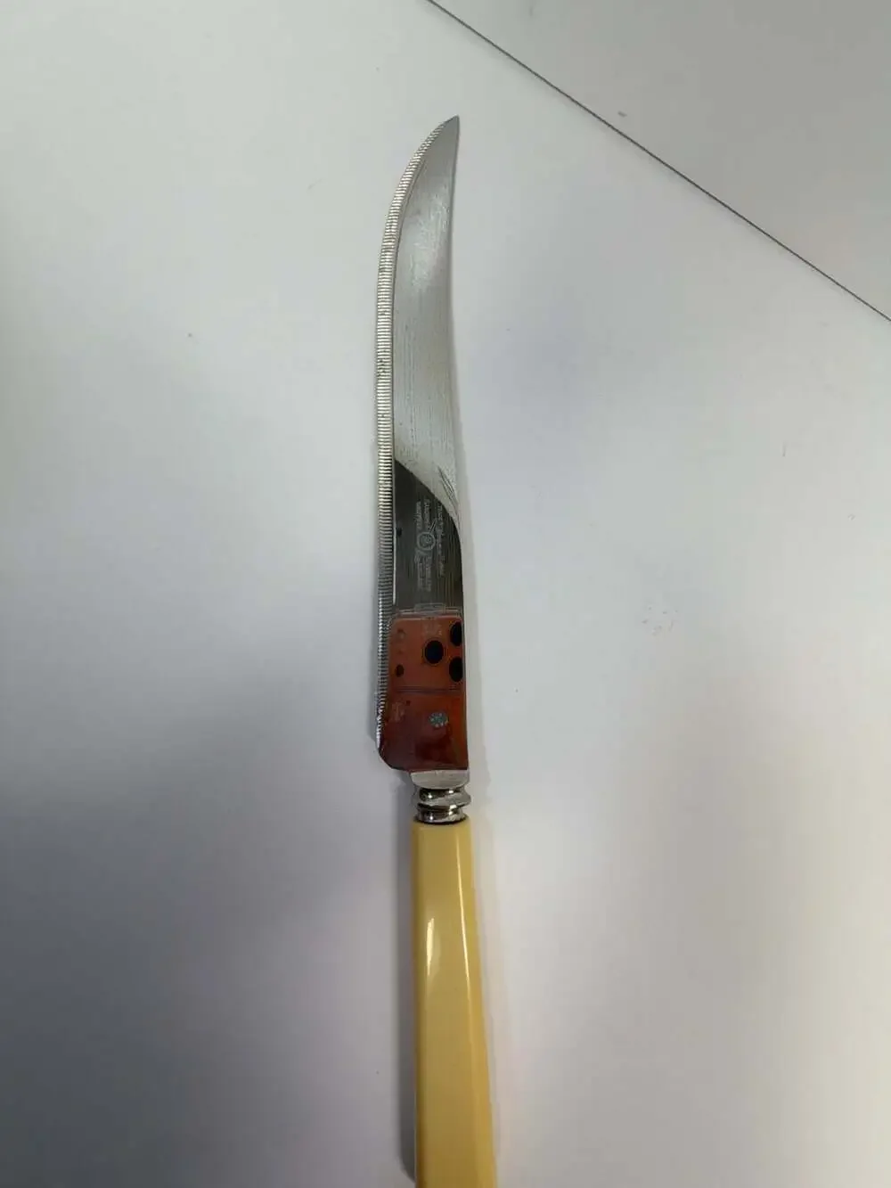 Vintage Sanders & Bowers Ltd. Sheffield Stainless Serrated Knife Friar Trade Mar
